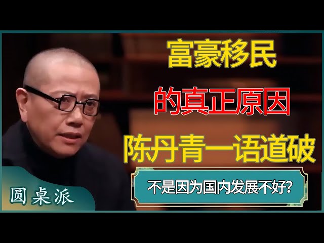 陈丹青圆桌对话：富豪为什么要移民？那一句话背后的“社会真相”，让无数人陷入沉默。